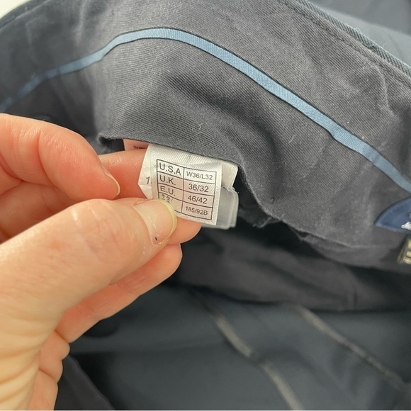 Brooks Brothers Madison Fit Navy Blue Flat Front Wool Trouser Size 36 x 28 - Picture 8 of 14